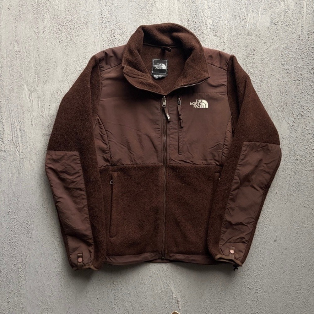 Vintage The North Face Fleece Jacket Women's Medium Brown 2000s Fleece Full Zip